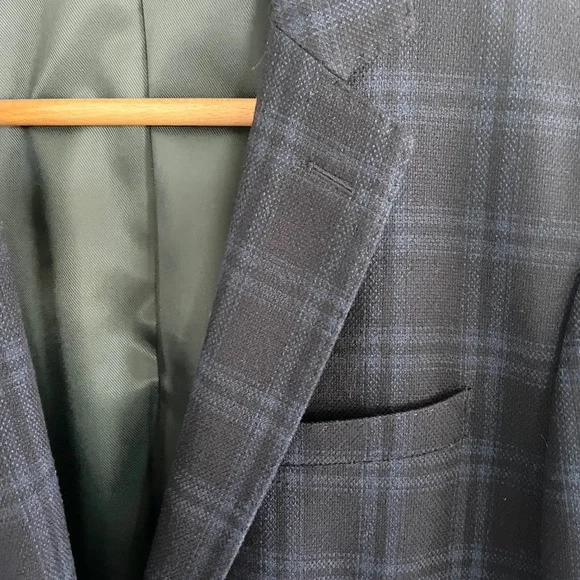 Scotch & Soda Plaid Blazer Tailored Single Button Structured Lined Menswear Sz M - Picture 7 of 16